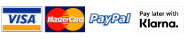 Accepted payment cards